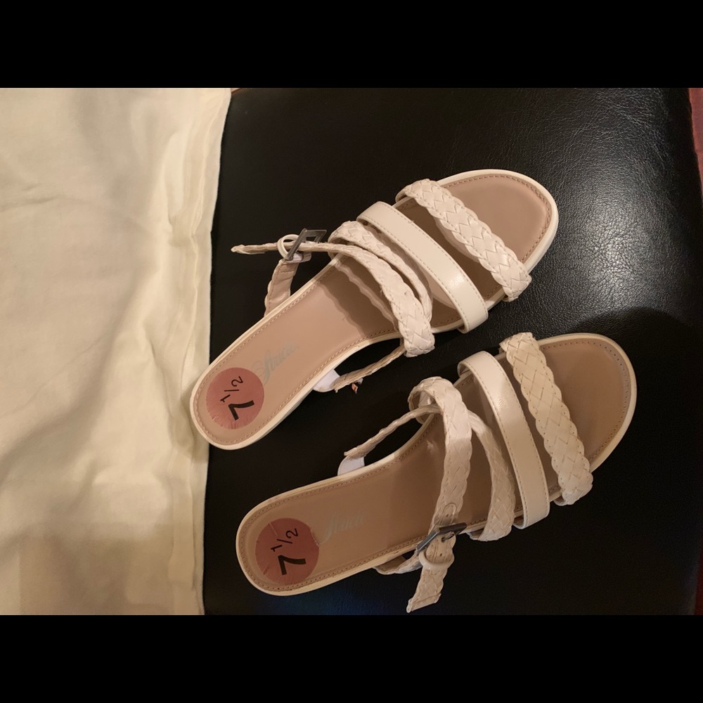White sandals